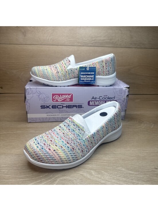 Skechers Shoes - WOMENS SKECHERS RELAXED FIT NEW COOL SWEET HORIZONS White Multi TEXTILE Size 9